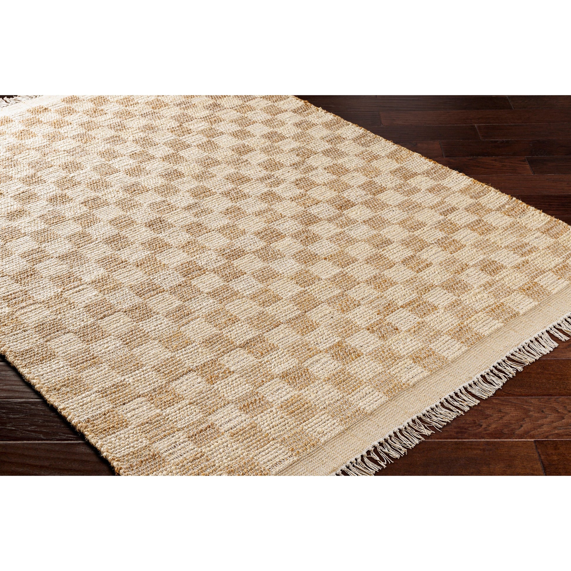 Dama DMA-2300 Rug by Livabliss in tan, beige. Made from main: 100% jute in a unique style.