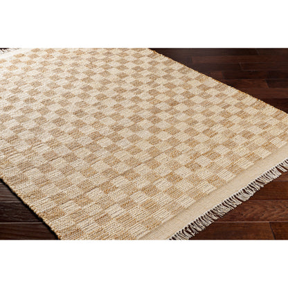 Dama DMA-2300 Rug by Livabliss in tan, beige. Made from main: 100% jute in a unique style.
