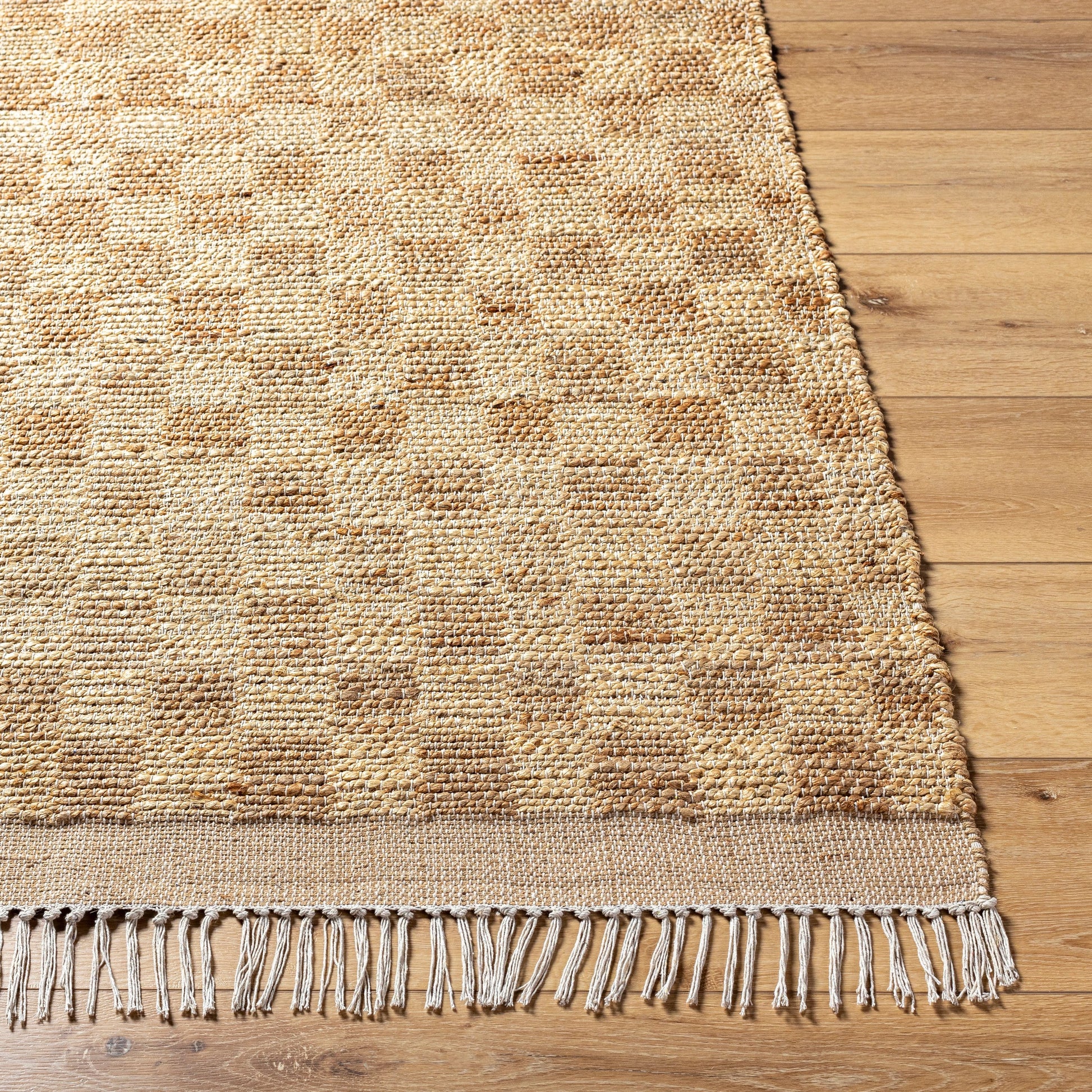 Dama DMA-2300 Rug by Livabliss in tan, beige. Made from main: 100% jute in a unique style.