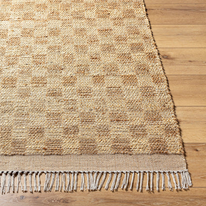 Dama DMA-2300 Rug by Livabliss in tan, beige. Made from main: 100% jute in a unique style.