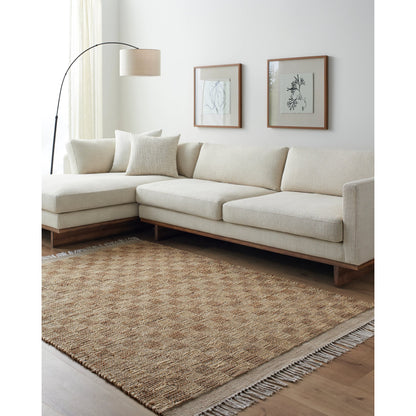Dama DMA-2300 Rug by Livabliss in tan, beige. Made from main: 100% jute in a unique style.