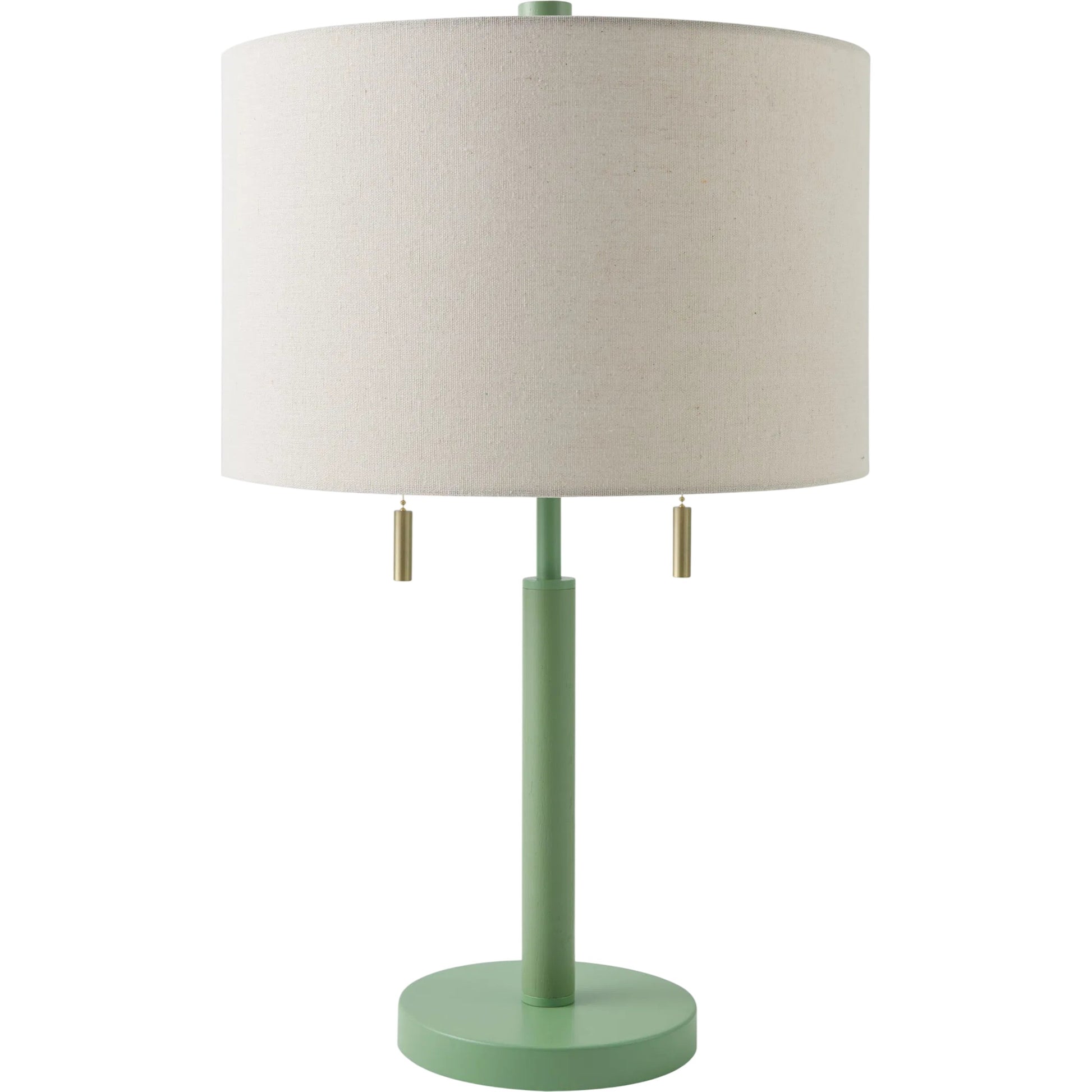 Dame Accent Table Lamp by Livabliss. Made from rubber wood, iron, linen, polyester in a unique style.