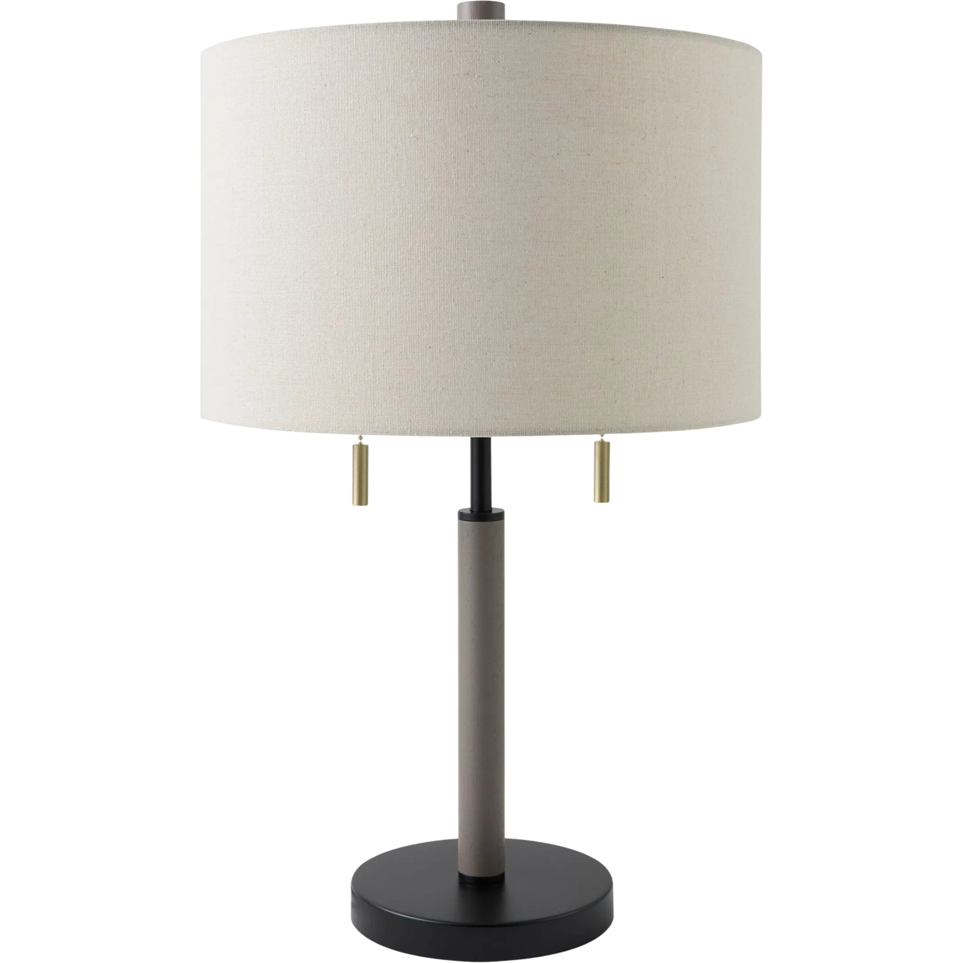 Dame Accent Table Lamp by Livabliss. Made from rubber wood, iron, linen, polyester in a unique style.