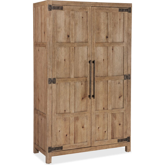 Vineyard Row Wardrobe by Hooker Furniture in light wood and sonoma. Made from unique in a unique style.