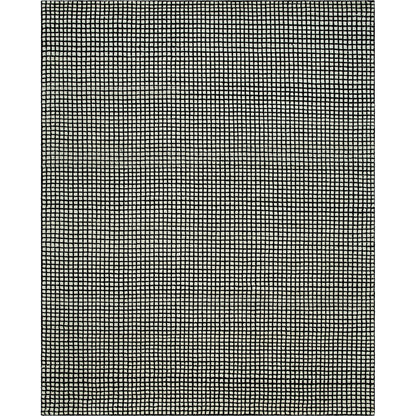 Damier DMI-2300 Rug by Surya in cream, black. Made from face: 100% wool, warp: 100% cotton in a unique style.