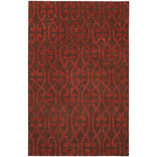 Dimensions Rug - 5602 by Surya in rust, dark brown. Made from 100% wool in a unique style.