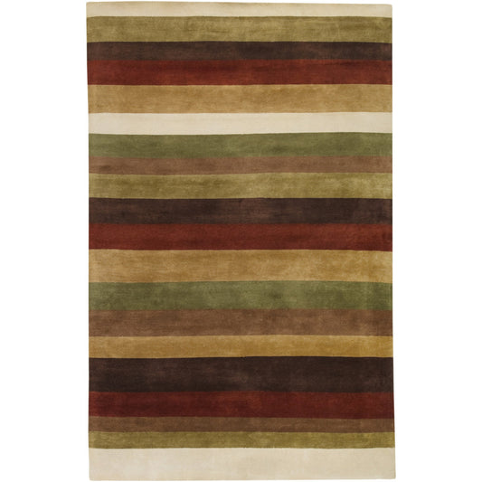 Dimensions Rug - 5604 by Surya in mustard, rust, medium brown, dark brown, tan. Made from 100% wool in a unique style.