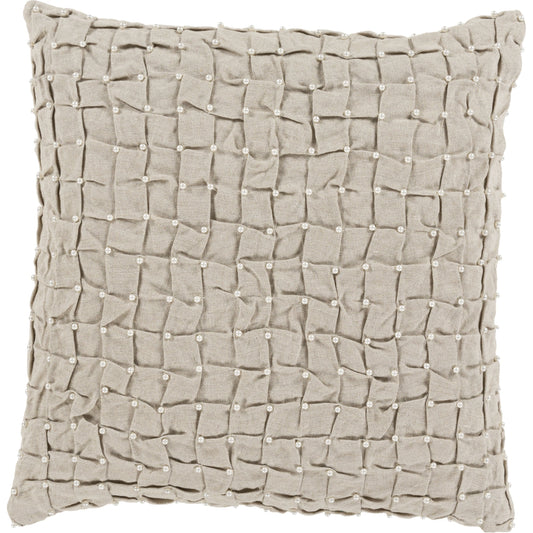 Diana Pillow - 16667 by Surya in ivory, sand. Made from 100% linen in a modern style.
