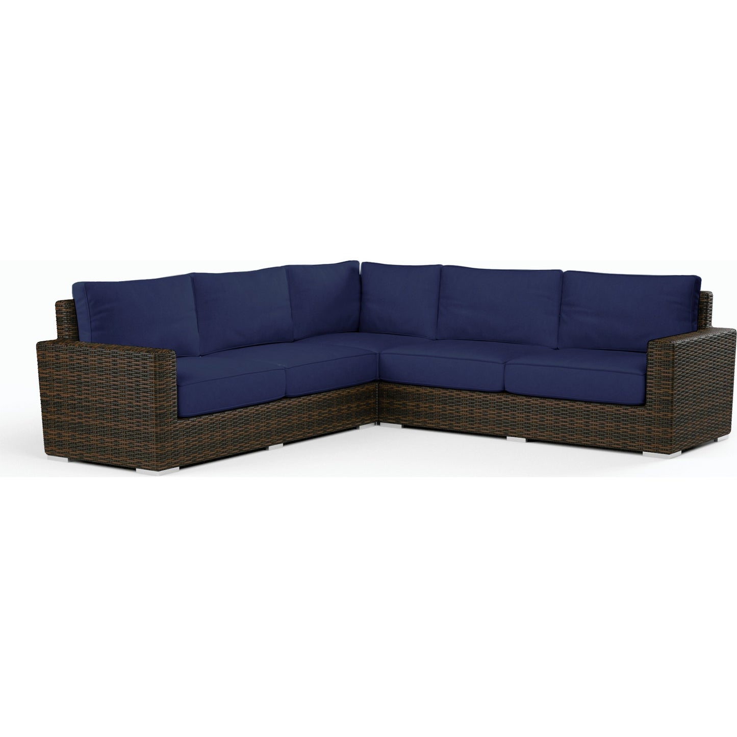 005 SI-2166890,SI-2166891,SI-2166892,SI-2166894 | Additional Silo | Montecito Outdoor Sectional by Sunset West in cognac. Made from resin wicker in a modern style.
