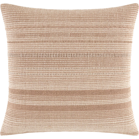 Dalton Accent Pillow by Livabliss in taupe, sand, cream. Made from cotton in a unique style.