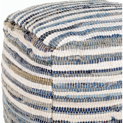 Denim - 32283 by Livabliss in navy, bright blue, white. Made from 100% cotton, 100% polybeads in a cottage & farmhouse style.