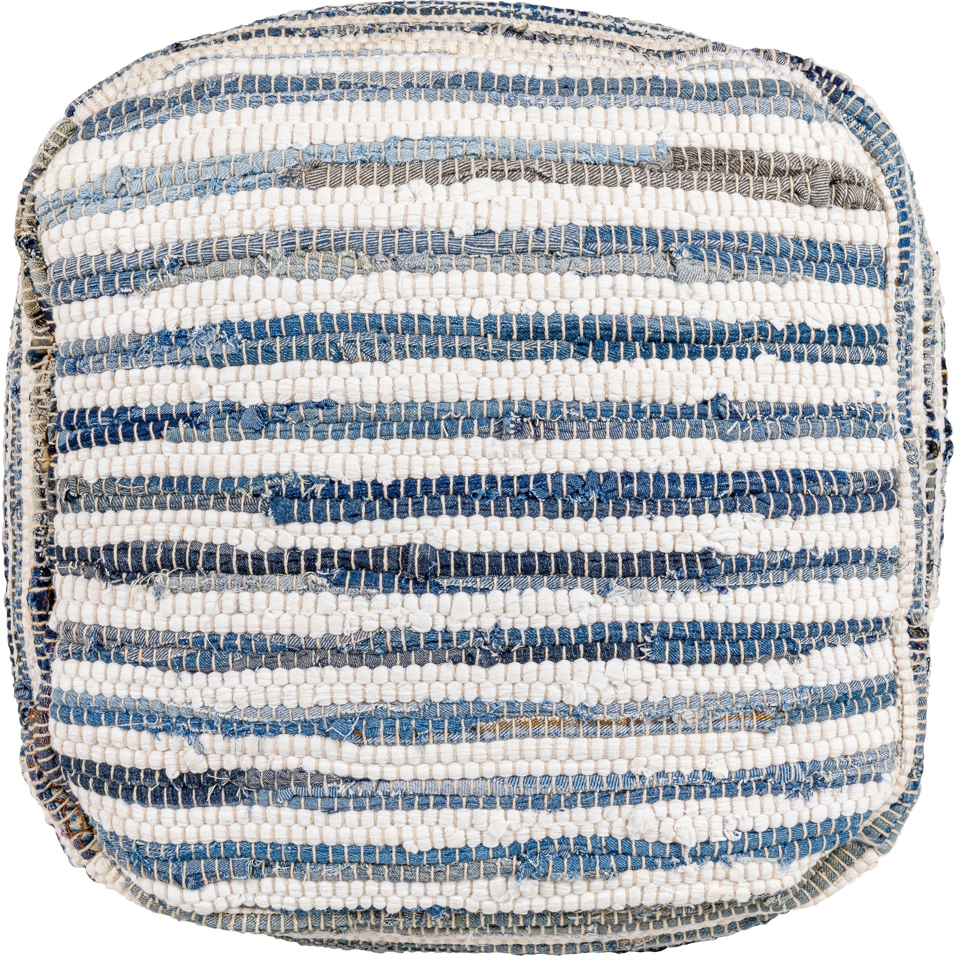 Denim - 32283 by Livabliss in navy, bright blue, white. Made from 100% cotton, 100% polybeads in a cottage & farmhouse style.