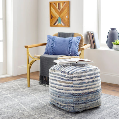 Denim - 32283 by Livabliss in navy, bright blue, white. Made from 100% cotton, 100% polybeads in a cottage & farmhouse style.