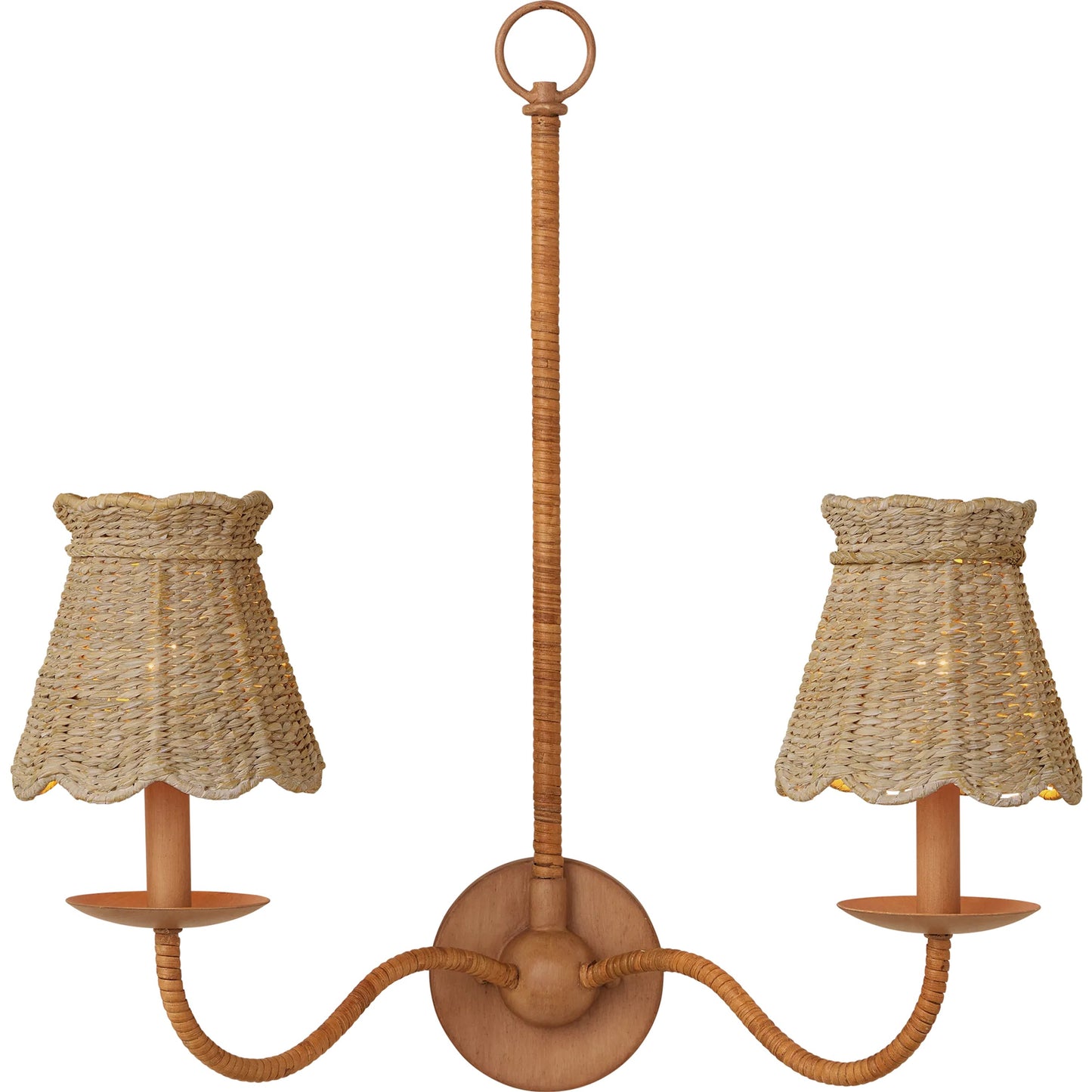006 SI-2193221 | Additional Silo | Annabelle Tapered Chandelier Shade by Currey and Company. Made from seagrass in a cottage & farmhouse style.