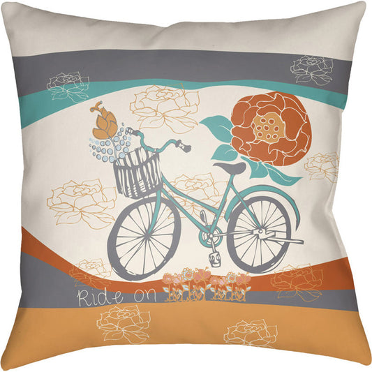 Doodle Pillow - 20024 by Livabliss. Made from front: 100% polyester, back: 100% polyester in a modern style.