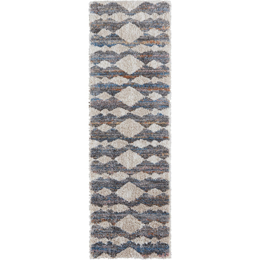 Mynka Transitional Diamond Rug - 39IFF by Feizy. Made from polyester in a unique style.