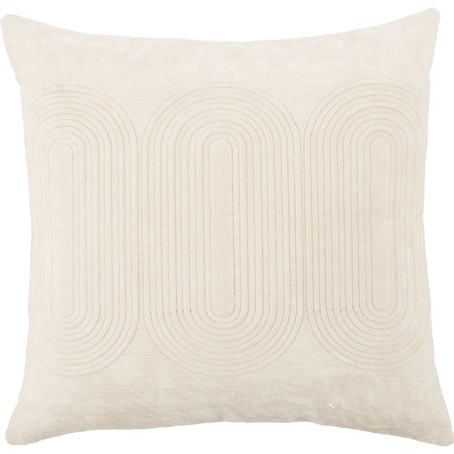 001 SI-1785493,SI-1785501 | Primary Silo | Deco by Nikki Chu DOC01 Pillow by Jaipur Living in ivory, gold. Made from 100% cotton in a modern style.