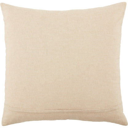 Deco by Nikki Chu DOC01 Pillow by Jaipur Living in ivory, gold. Made from 100% cotton in a modern style.