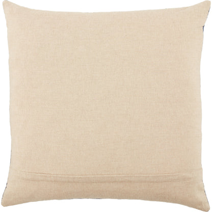 Deco by Nikki Chu DOC01 Pillow by Jaipur Living in ivory, gold. Made from 100% cotton in a modern style.