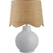 Doheny Table Lamp I by Livabliss in high gloss. Made from ceramic, rattan, metal in a cottage & farmhouse style.