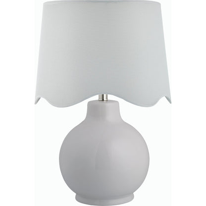 Doheny Table Lamp III by Livabliss in high gloss. Made from ceramic, rattan, metal in a modern style.