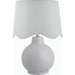 Doheny Table Lamp III by Livabliss in high gloss. Made from ceramic, rattan, metal in a modern style.