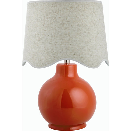 Doheny Table Lamp II by Livabliss in high gloss. Made from ceramic, rattan, metal in a modern style.