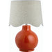 Doheny Table Lamp II by Livabliss in high gloss. Made from ceramic, rattan, metal in a modern style.