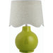 Doheny Table Lamp II by Livabliss in high gloss. Made from ceramic, rattan, metal in a modern style.