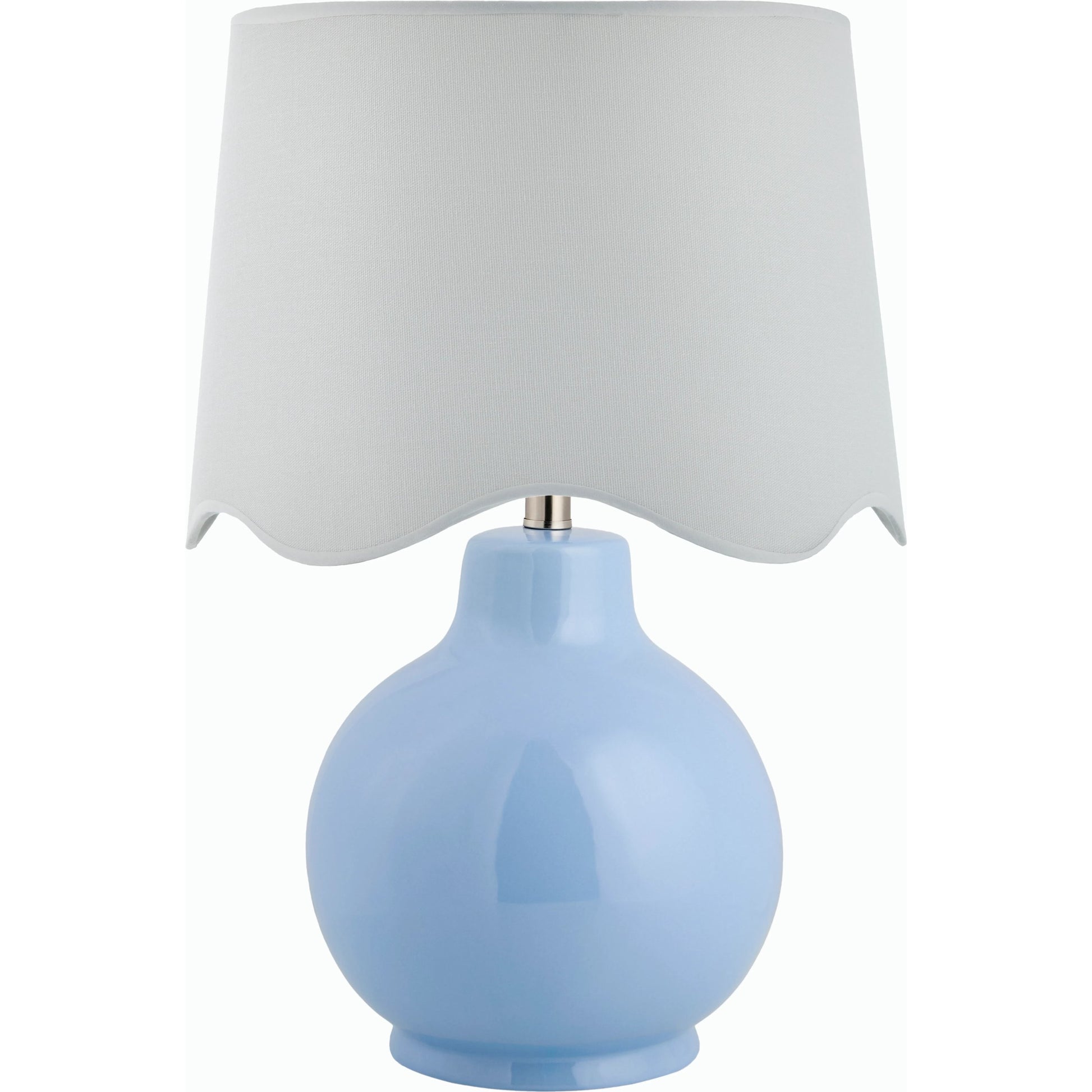 Doheny Table Lamp III by Livabliss in high gloss. Made from ceramic, rattan, metal in a modern style.