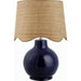 Doheny Table Lamp I by Livabliss in high gloss. Made from ceramic, rattan, metal in a cottage & farmhouse style.