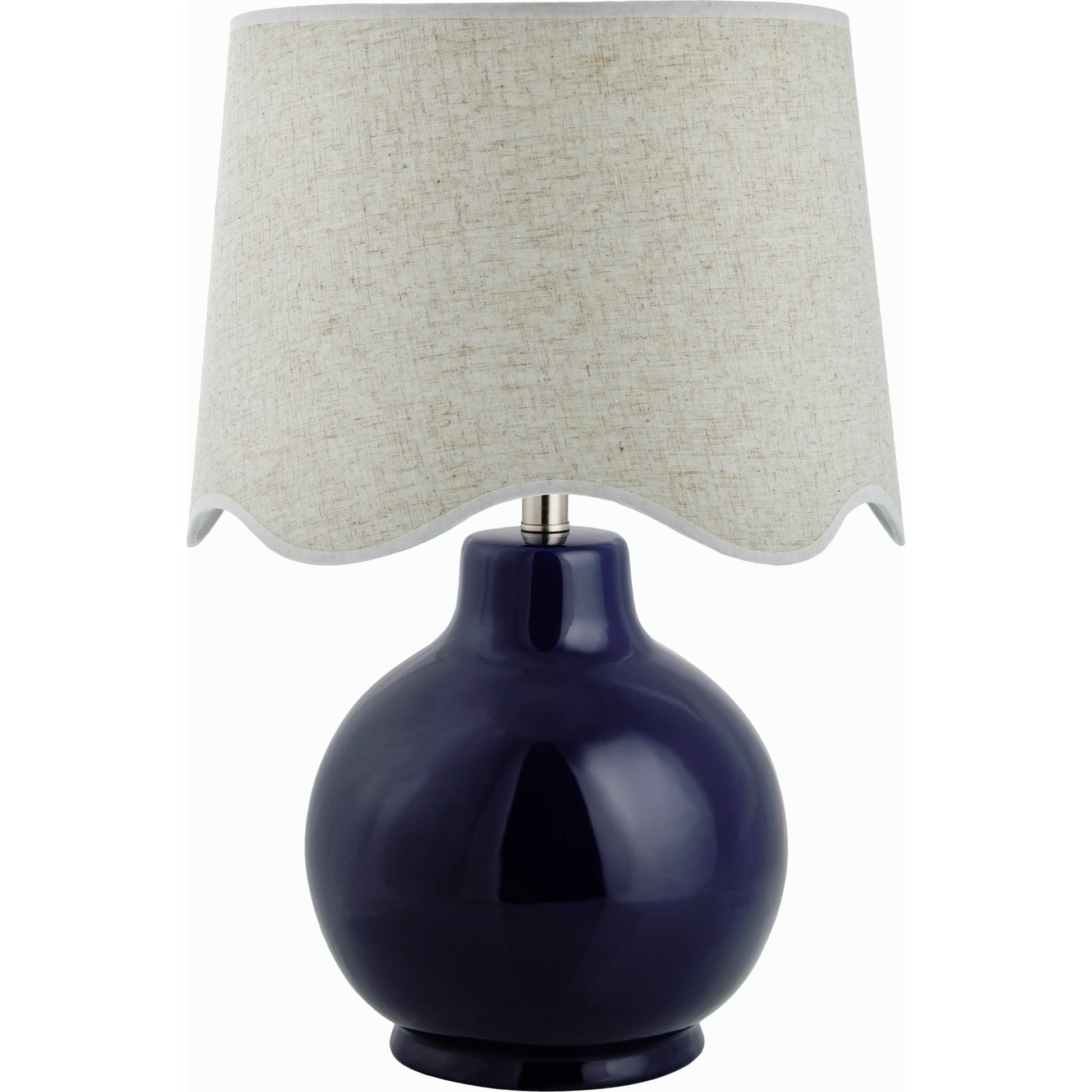 Doheny Table Lamp II by Livabliss in high gloss. Made from ceramic, rattan, metal in a modern style.