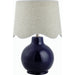 Doheny Table Lamp II by Livabliss in high gloss. Made from ceramic, rattan, metal in a modern style.