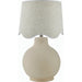 Doheny Table Lamp II by Livabliss in high gloss. Made from ceramic, rattan, metal in a modern style.