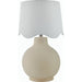 Doheny Table Lamp III by Livabliss in high gloss. Made from ceramic, rattan, metal in a modern style.