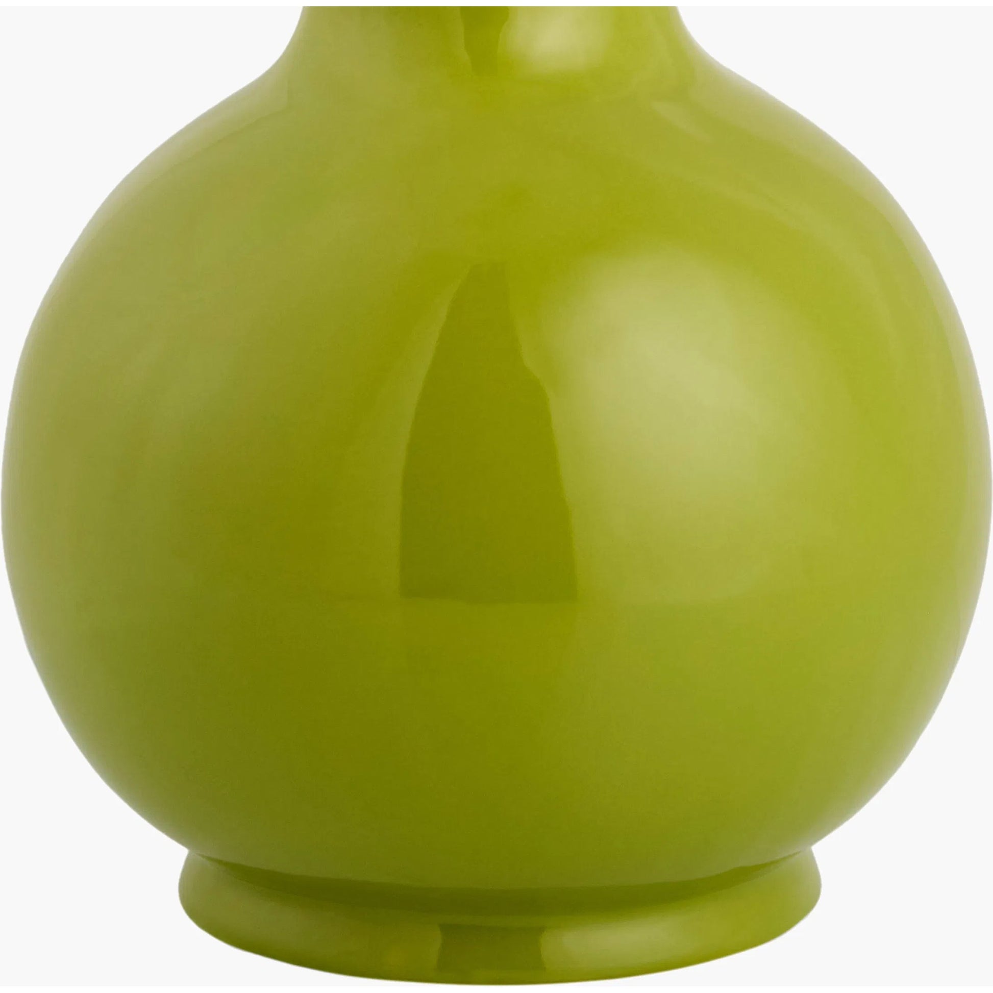 Doheny Table Lamp III by Livabliss in high gloss. Made from ceramic, rattan, metal in a modern style.