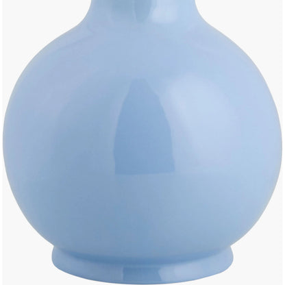 Doheny Table Lamp I by Livabliss in high gloss. Made from ceramic, rattan, metal in a cottage & farmhouse style.