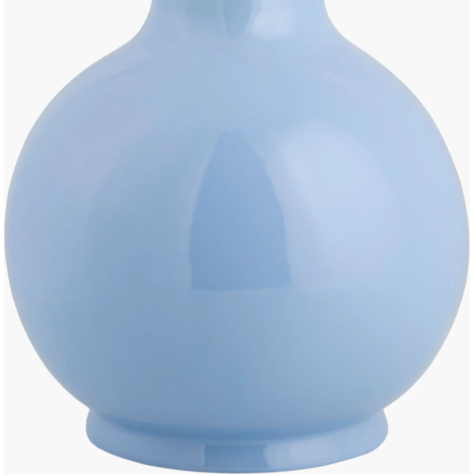 Doheny Table Lamp III by Livabliss in high gloss. Made from ceramic, rattan, metal in a modern style.