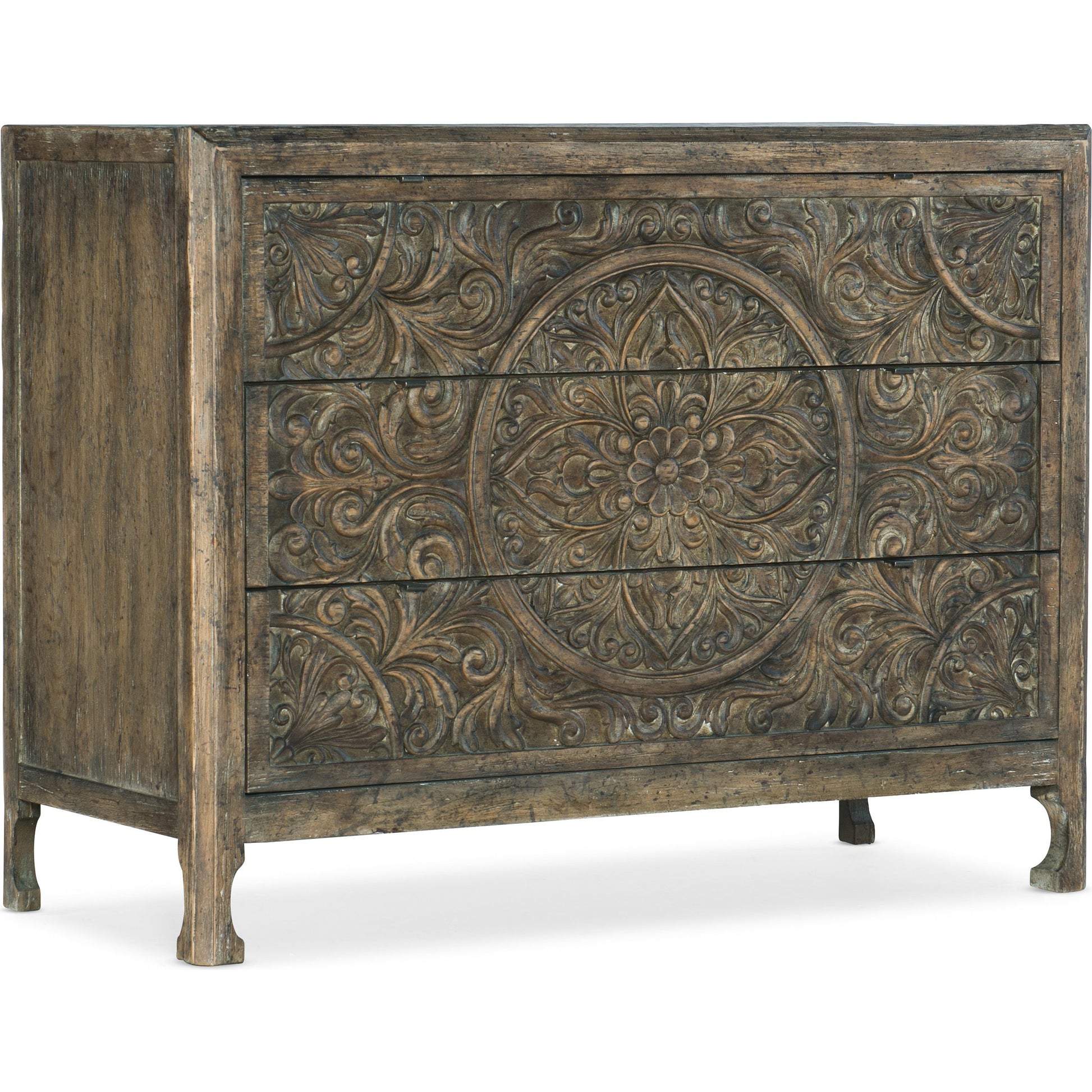 La Grange Lockhart Three-Drawer Accent Chest by Hooker Furniture. Made from unique in a cottage & farmhouse style.