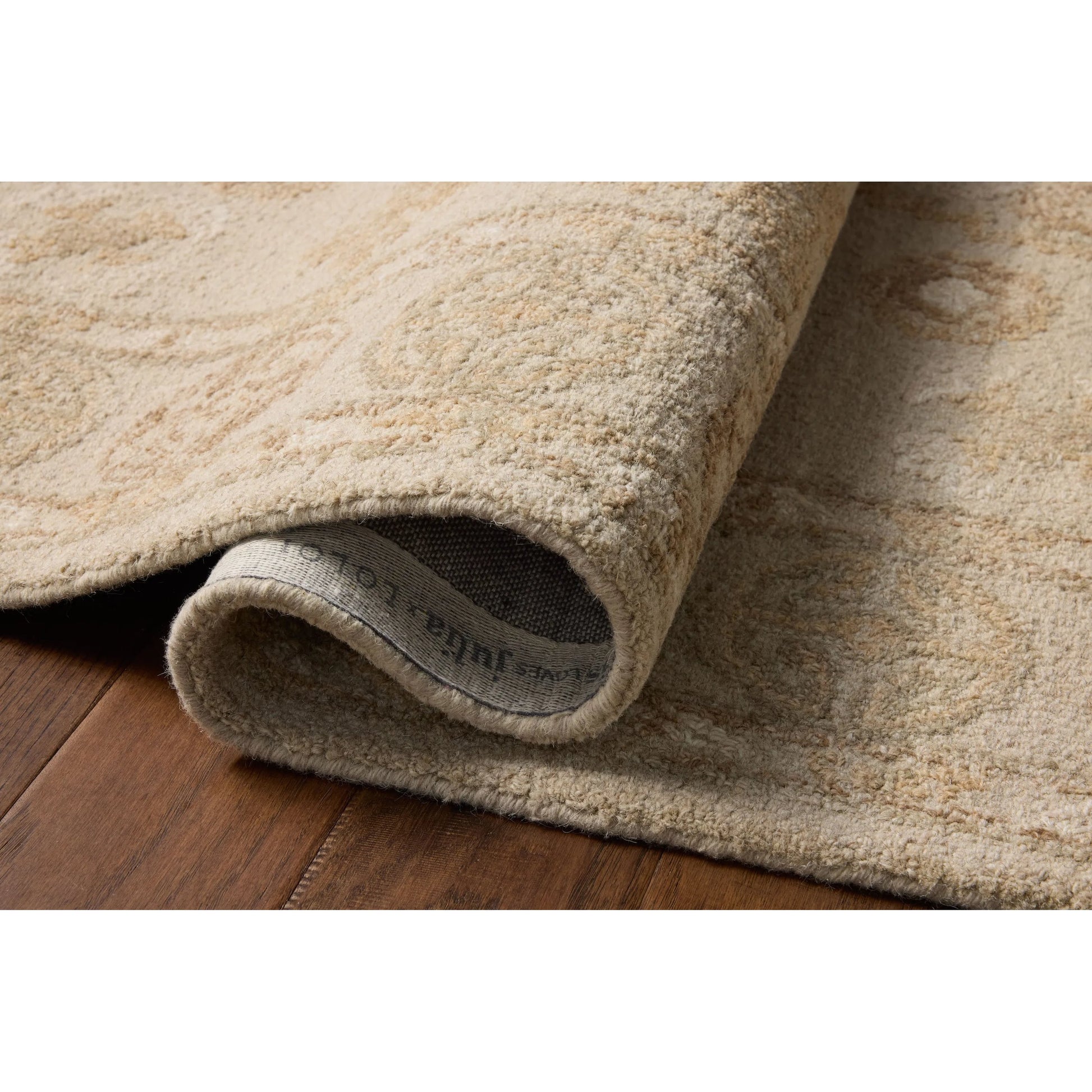 Dorothea DRT-03 Rug by Chris Loves Julia x Loloi in dove, natural. Made from 100% wool in a unique style.