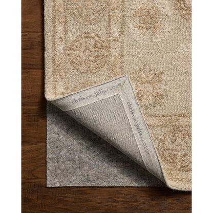 Dorothea DRT-03 Rug by Chris Loves Julia x Loloi in dove, natural. Made from 100% wool in a unique style.
