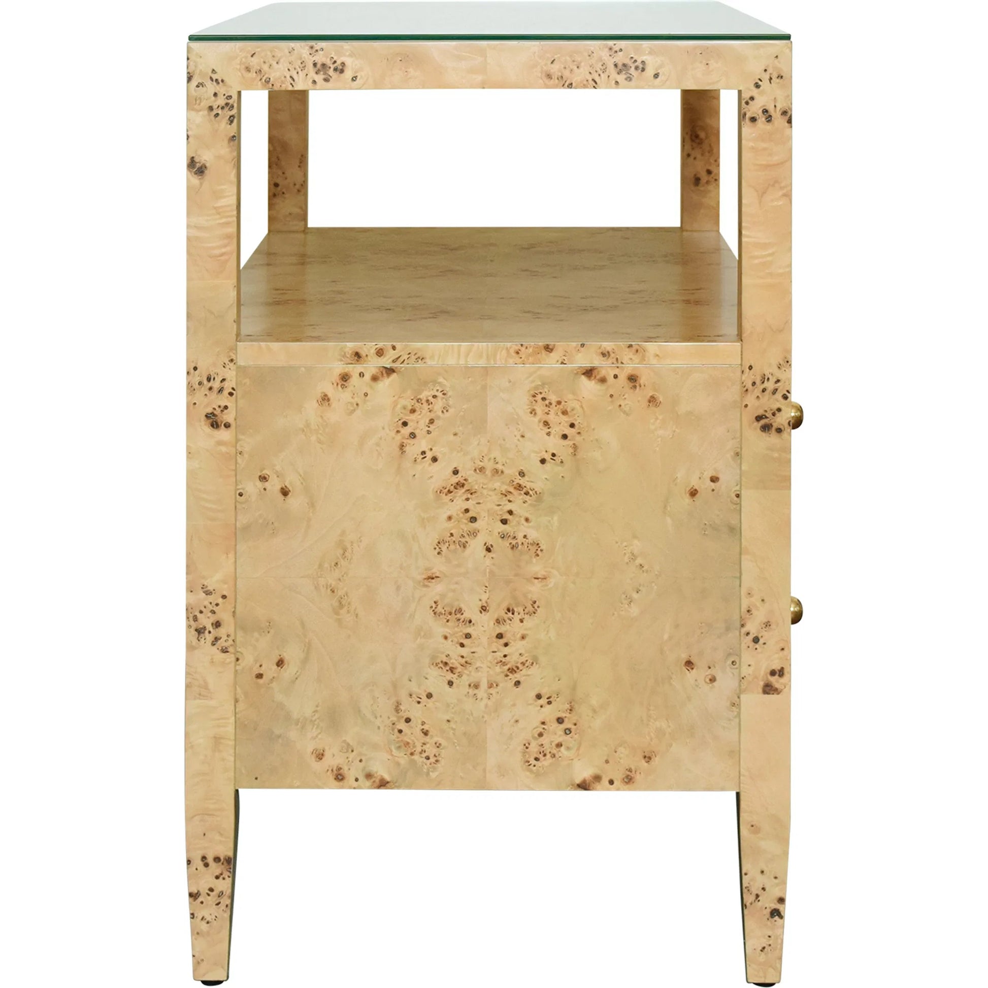 Douglas Two Drawer Side Table by Worlds Away. Made from unique in a modern style.