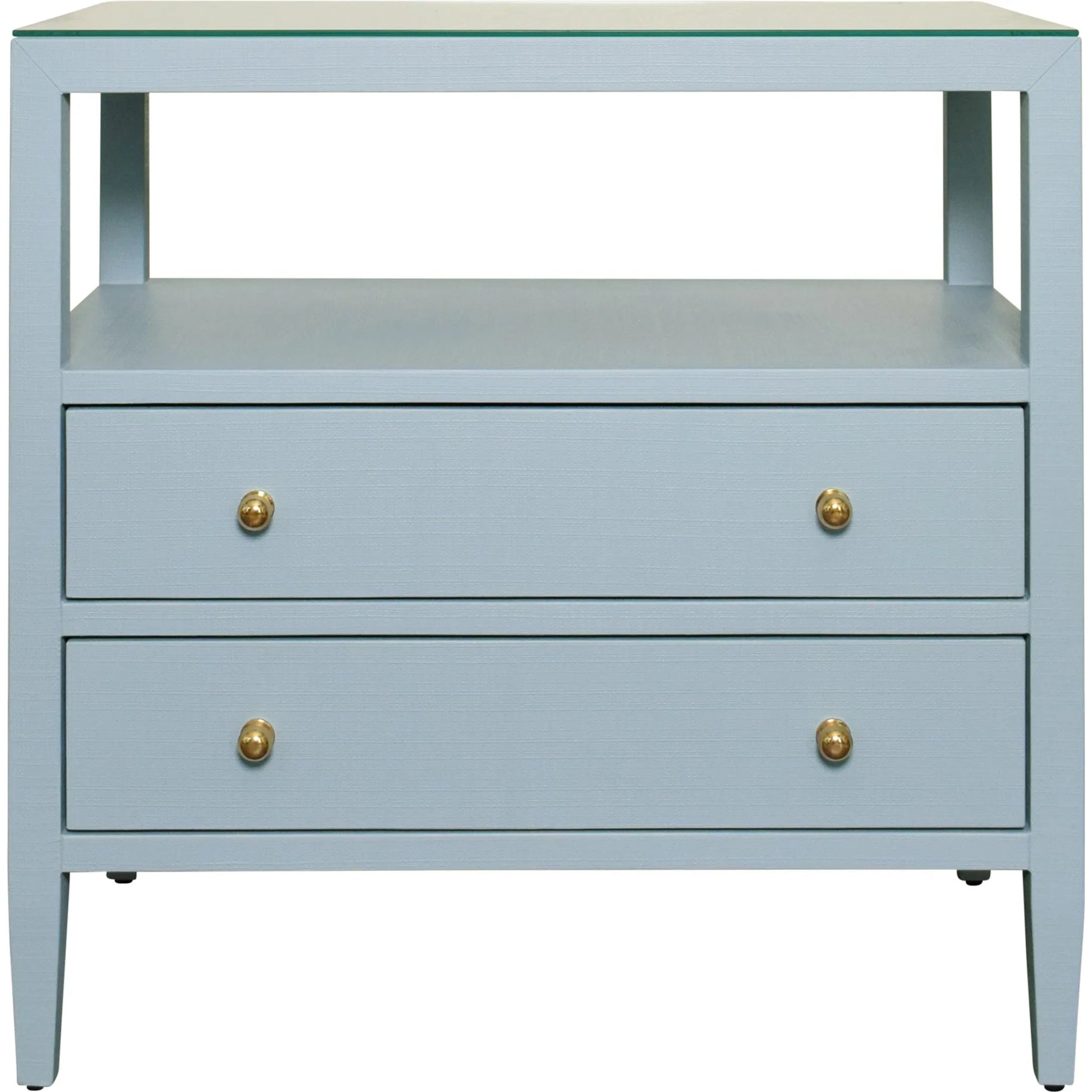 Douglas Two Drawer Side Table by Worlds Away. Made from unique in a modern style.