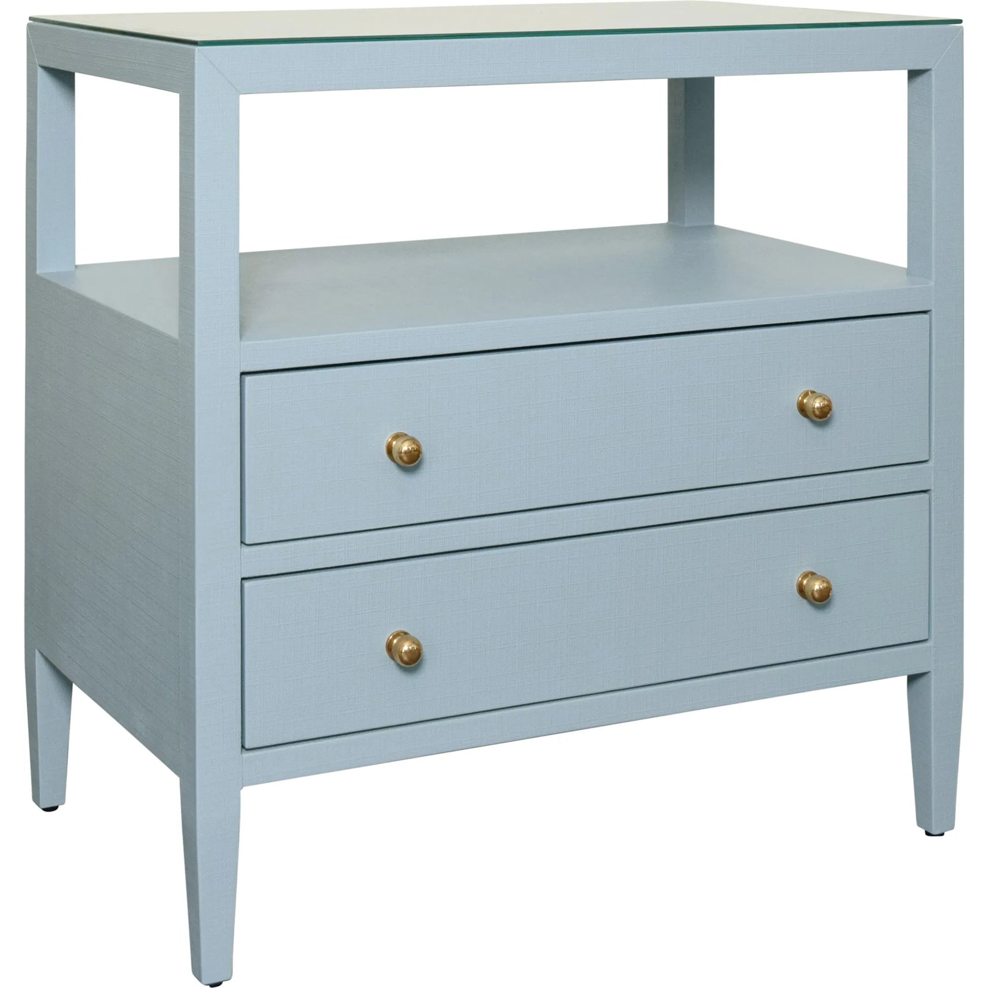 Douglas Two Drawer Side Table by Worlds Away. Made from unique in a modern style.