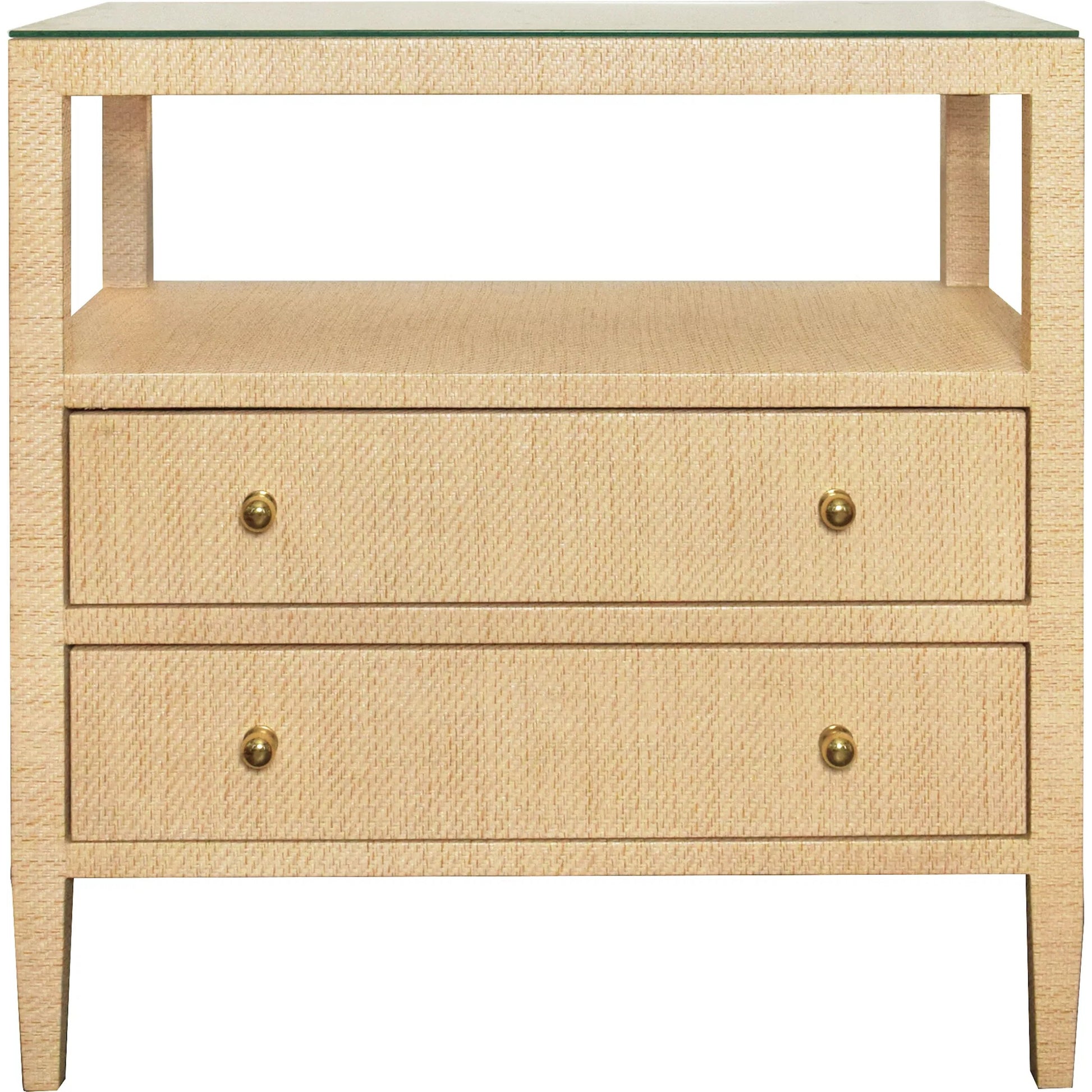 Douglas Two Drawer Side Table by Worlds Away. Made from unique in a modern style.