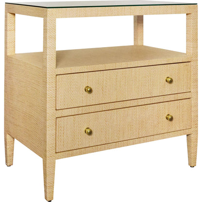 Douglas Two Drawer Side Table by Worlds Away. Made from unique in a modern style.