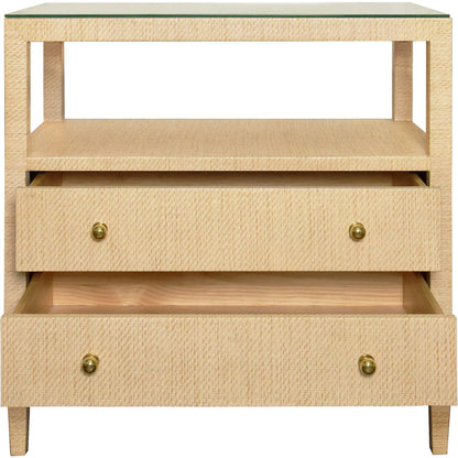 Douglas Two Drawer Side Table by Worlds Away. Made from unique in a modern style.