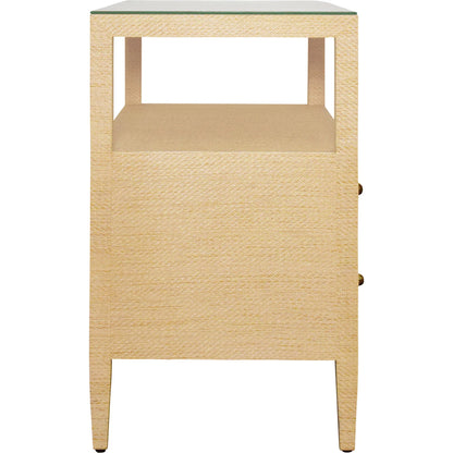 Douglas Two Drawer Side Table by Worlds Away. Made from unique in a modern style.