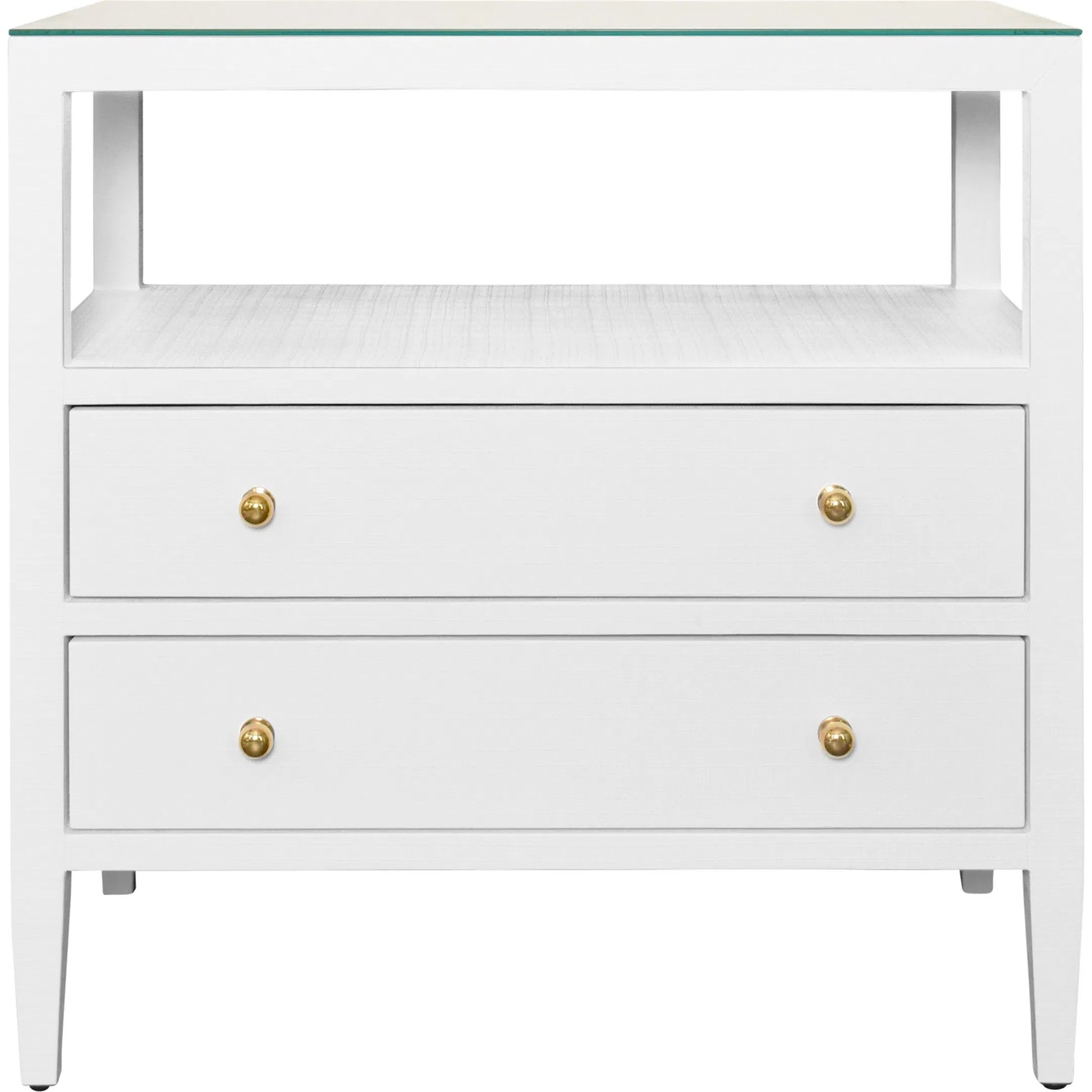 Douglas Two Drawer Side Table by Worlds Away. Made from unique in a modern style.