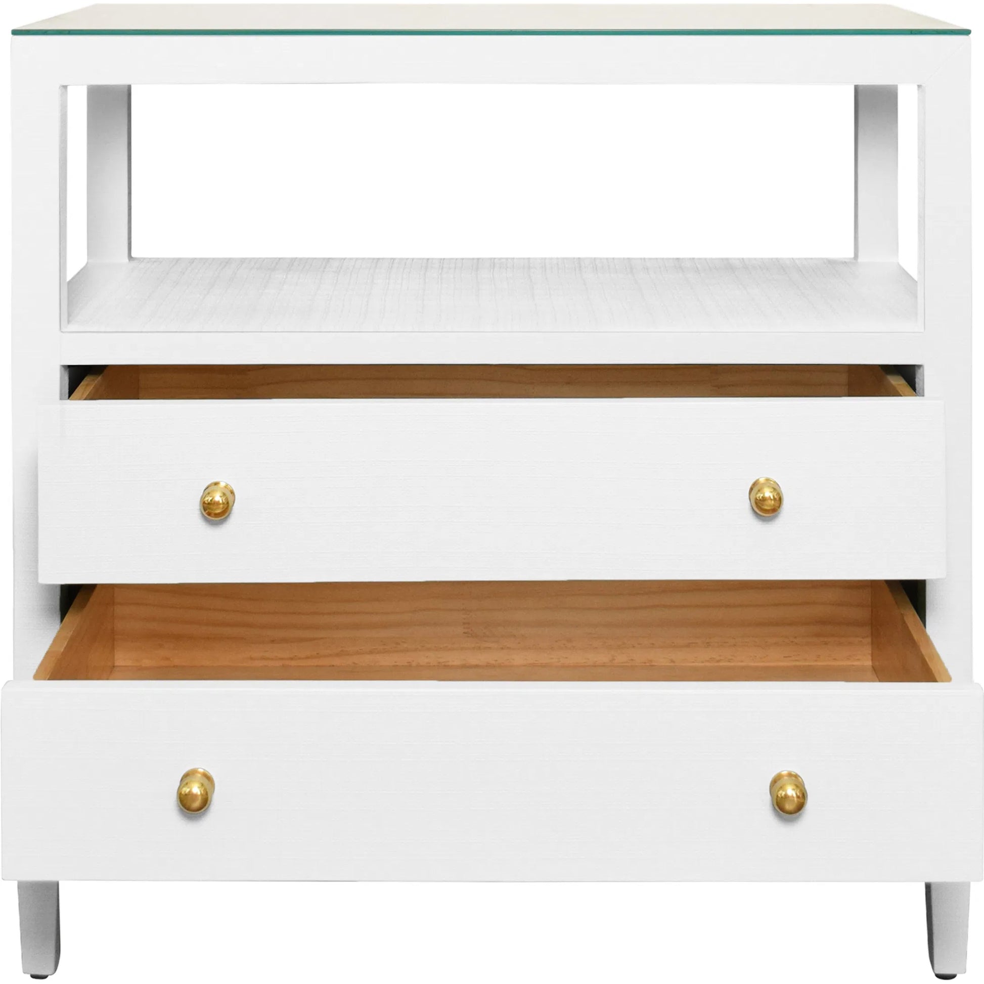 Douglas Two Drawer Side Table by Worlds Away. Made from unique in a modern style.